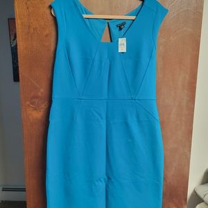 Ann Taylor Blue Sleeveless Dress
